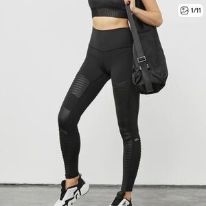ALO Yoga moto style high waisted leggings Size XS
